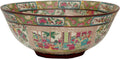 Red Lantern Oriental Furniture 14" Rose Medallion Porcelain Bowl  Large  Multicolor